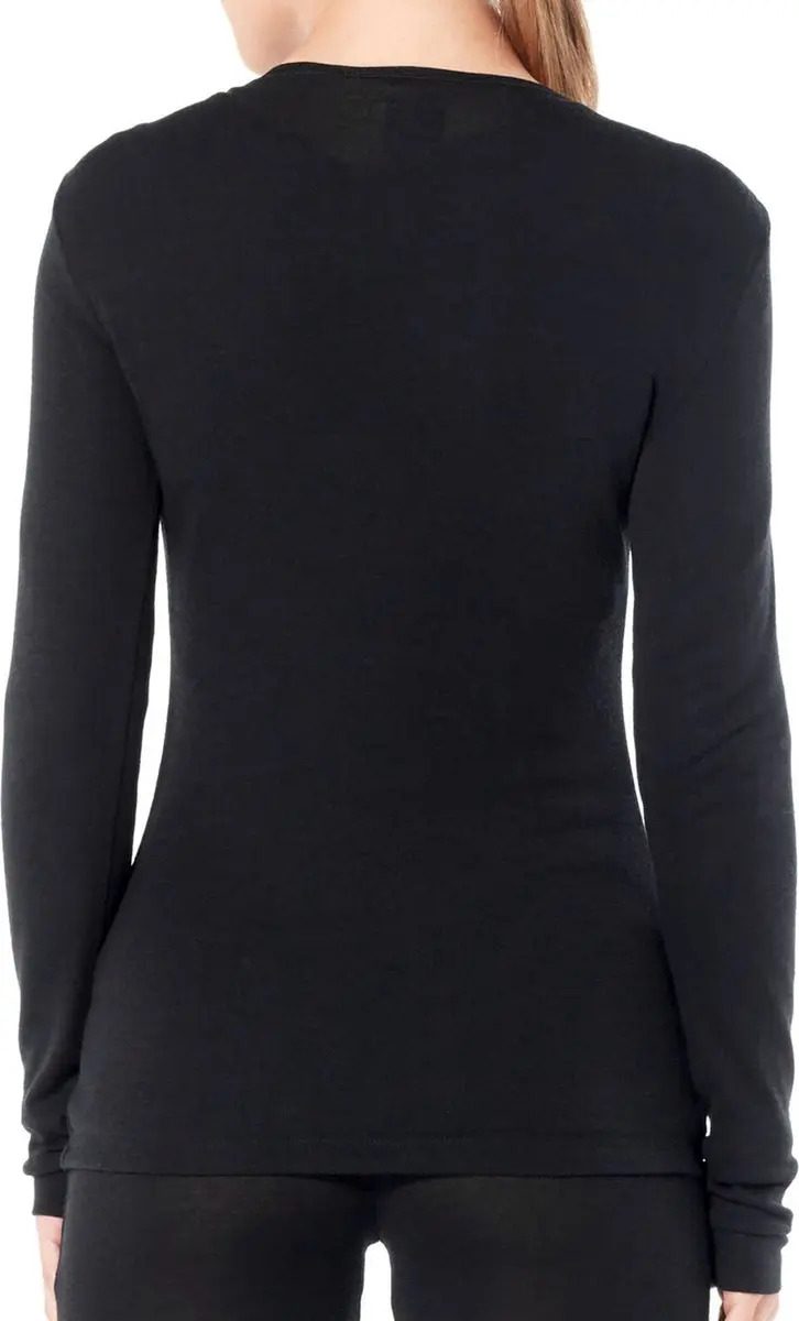 Icebreaker 175 Everyday LS Crewe Dames Thermoshirt L - Zwart