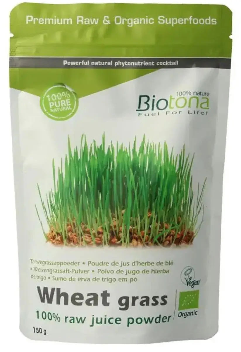 Biotona Wheat Grass Raw Bio 150g - afbeelding 5 van 5