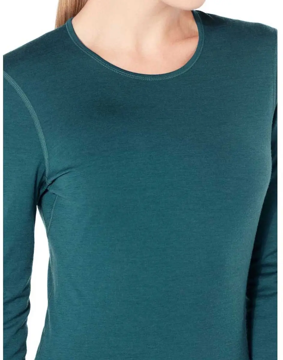 Icebreaker Oasis LS Crewe Thermoshirt Dames - L - Midnight Navy