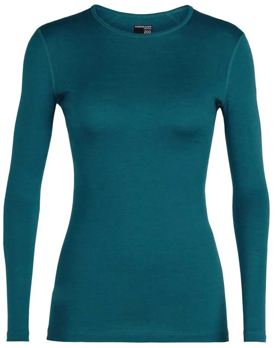 Icebreaker Oasis LS Crewe Thermoshirt Dames - L - Midnight Navy