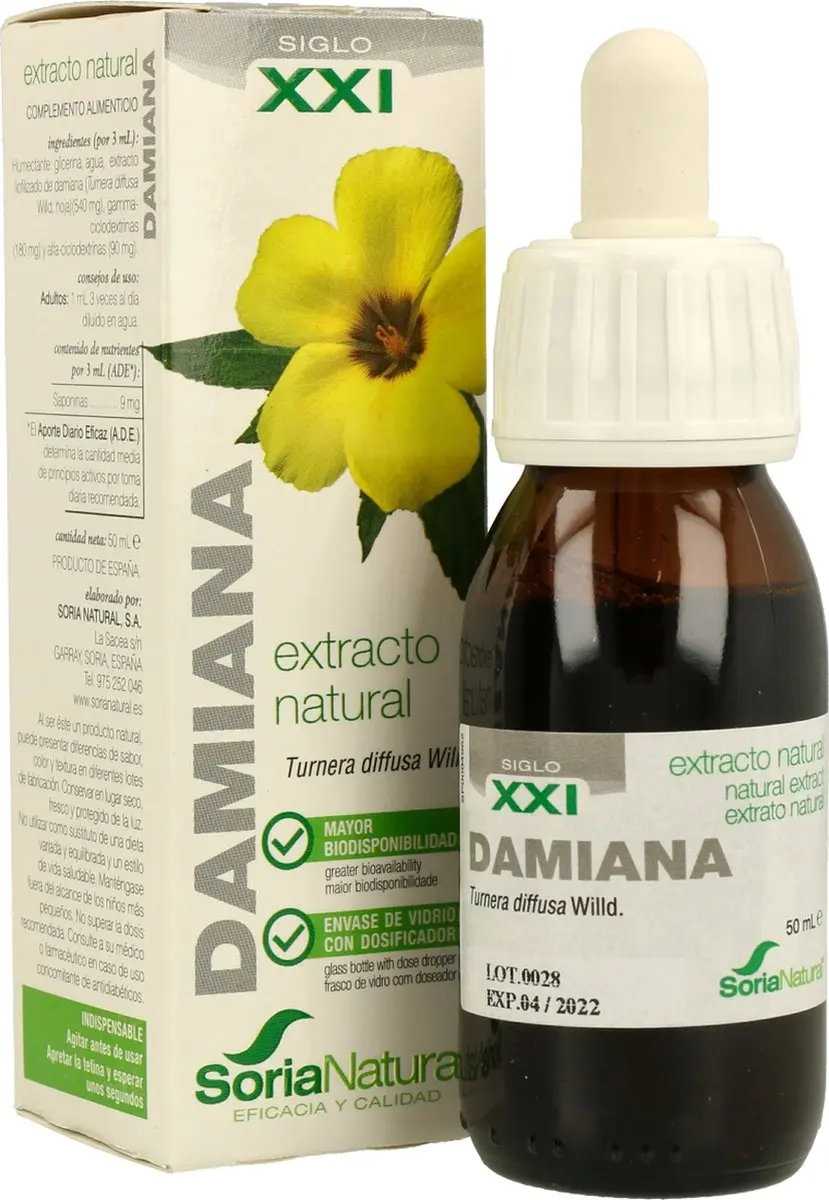 Soria Natural Turnera diffusa XXI Extract 50ml - afbeelding 4 van 4