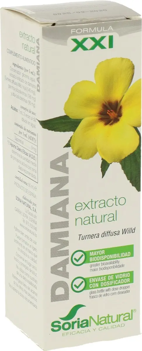 Soria Natural Turnera diffusa XXI Extract 50ml - afbeelding 3 van 4