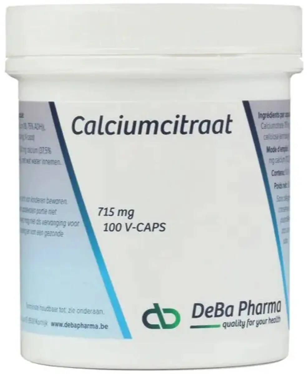Calciumcitraat Capsules 100 Stuks - afbeelding 2 van 2