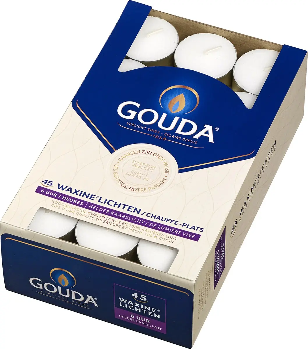 Gouda Waxinelichtjes Wit