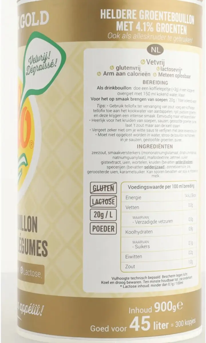Sublimix Tellofix Gold Groentebouillon 900g