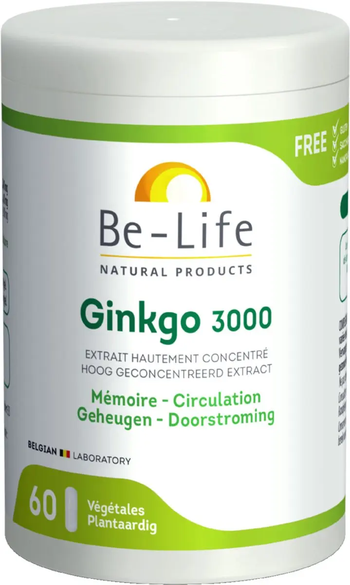 Be-Life Gink Go 3000 Bio Softgels - 60 Stuks - afbeelding 6 van 6