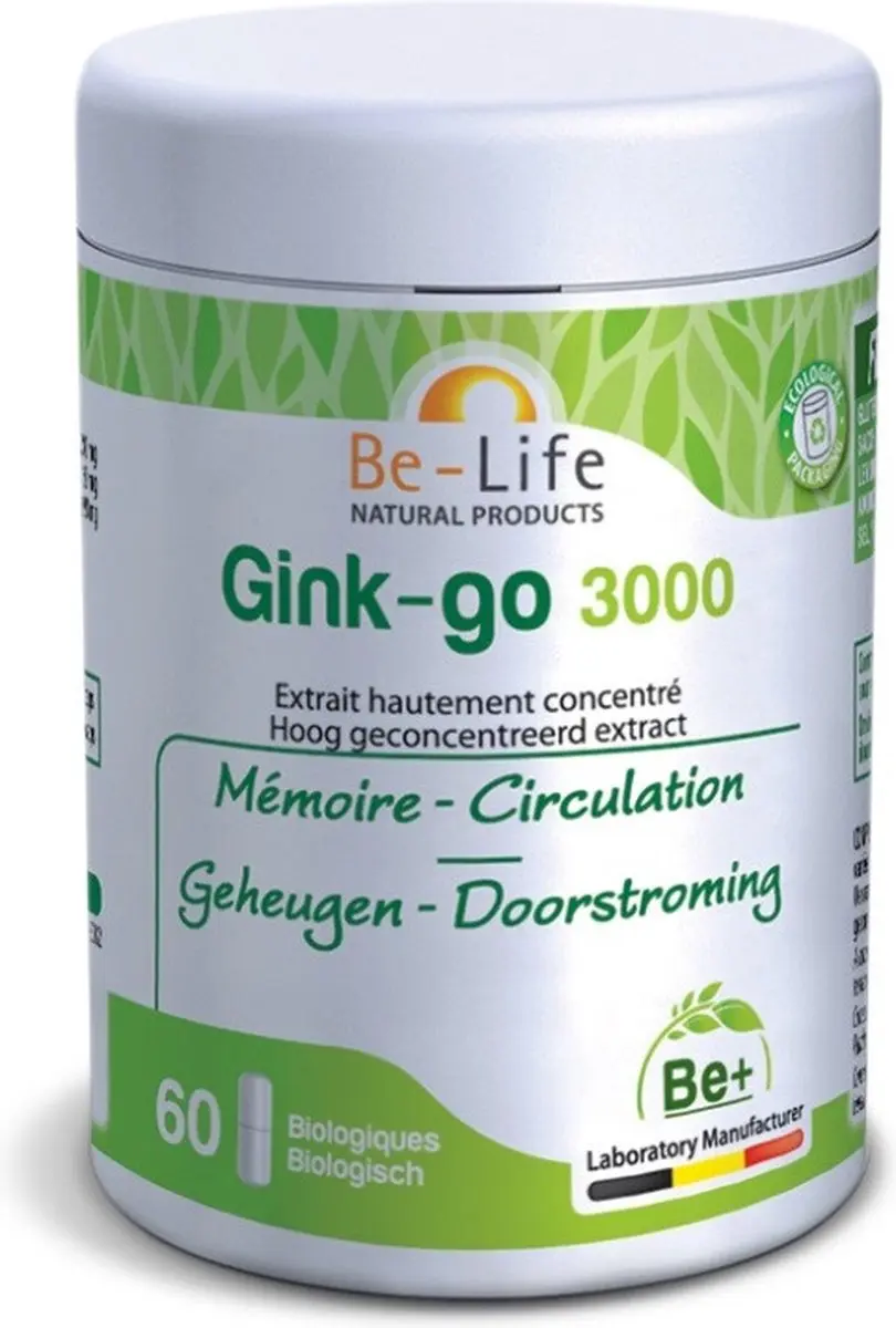 Be-Life Gink Go 3000 Bio Softgels