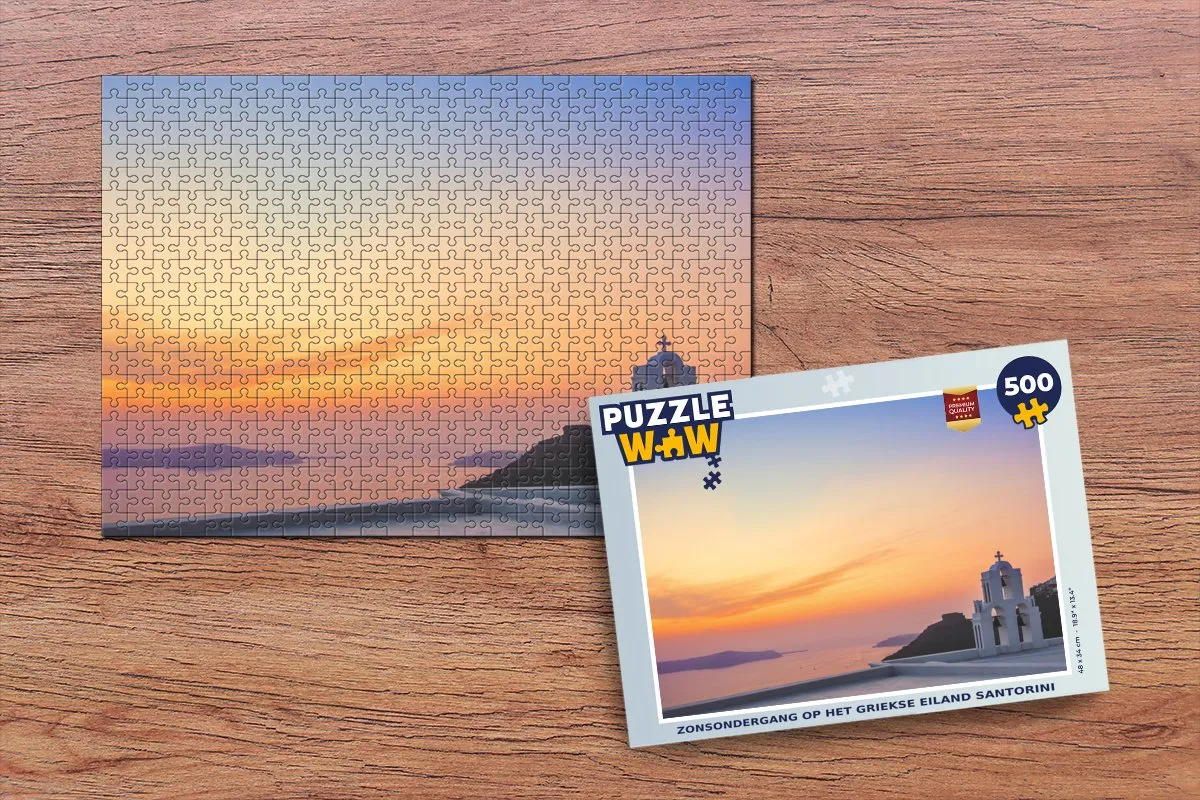 PuzzleWow Zee Hemel Legpuzzel 500 Stuks - Multicolor