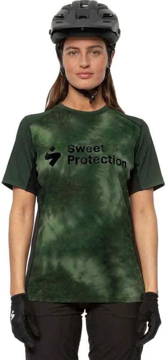 Sweet Protection Hunter Korte Mouw Enduro Trui Groen S Vrouw