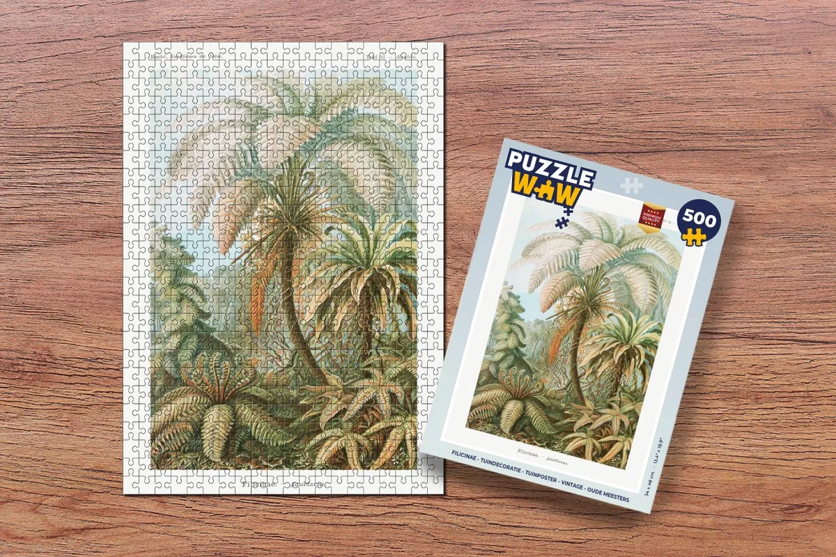 PuzzleWow Vintage Oude Meesters Legpuzzel 500 Stuks - Multicolor