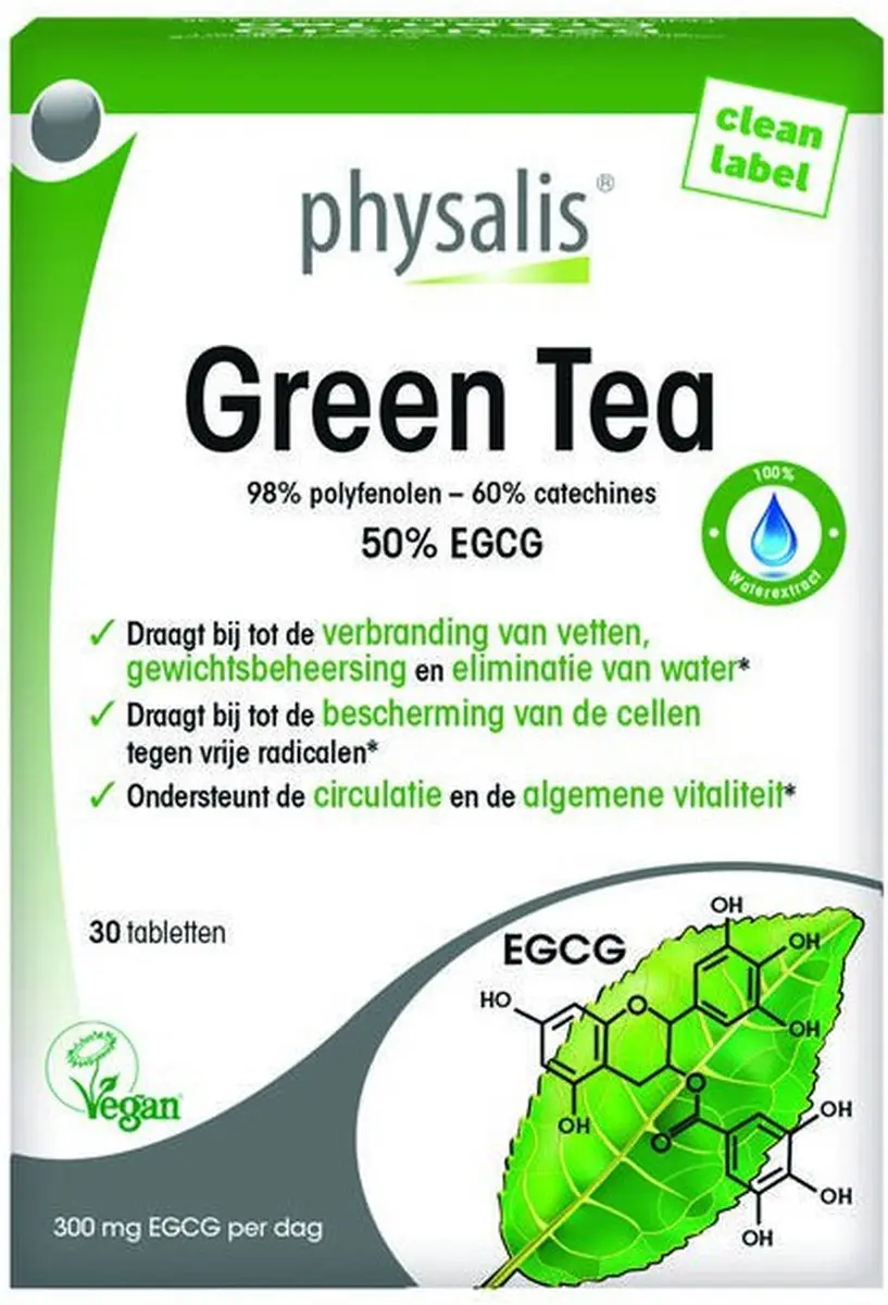 Physalis Green Tea 30 Tabletten