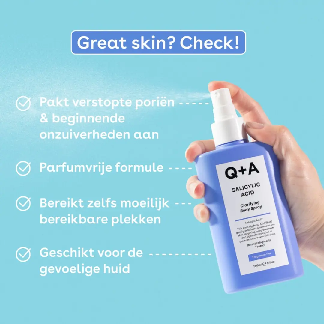 Q+A Body Spray Salicylzuur 150ml