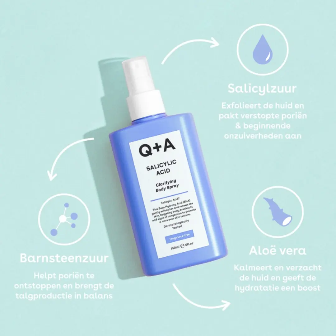 Q+A Body Spray Salicylzuur 150ml