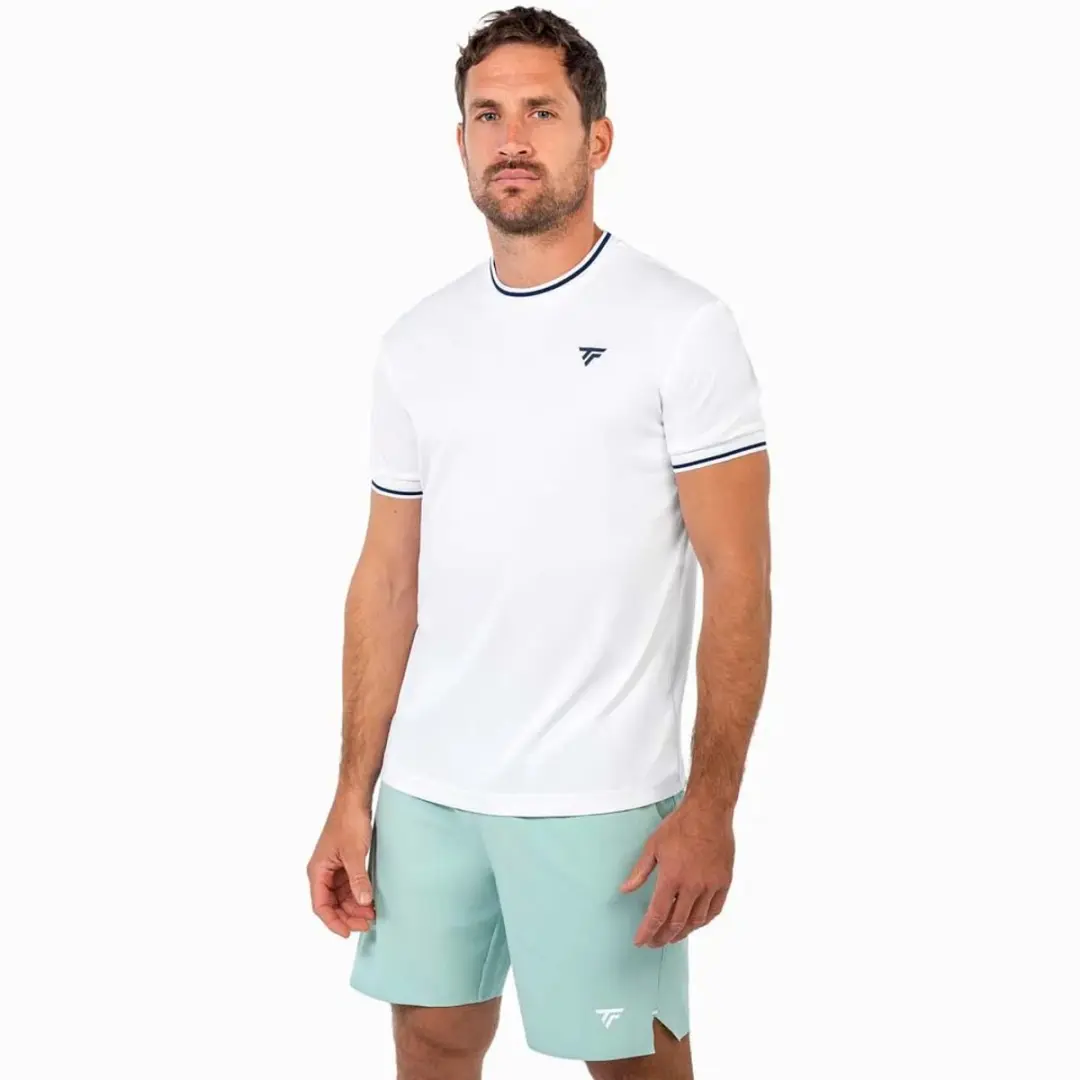 Tecnifibre Men Team Tech Tennisshirt - 2XL - Wit - afbeelding 4 van 4