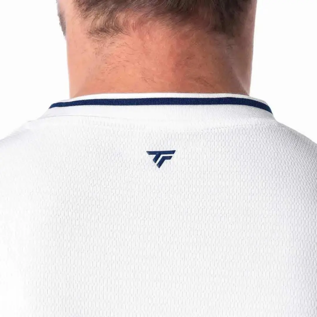 Tecnifibre Men Team Tech Tennisshirt - 2XL - Wit - afbeelding 3 van 4
