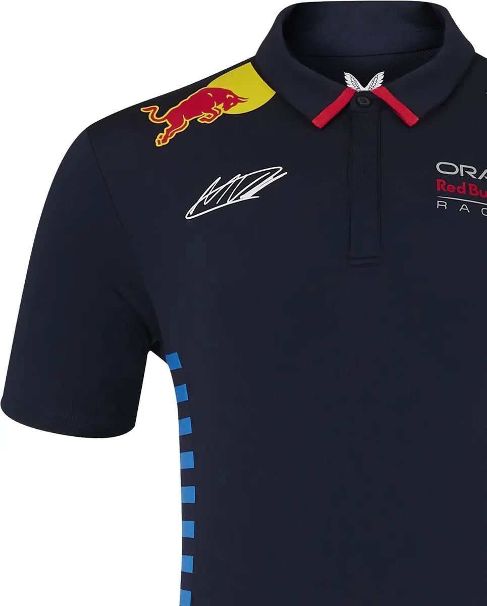 Castore Oracle Red Bull Racing Sergio Perez Polo 2024 - Blauw L - afbeelding 4 van 4