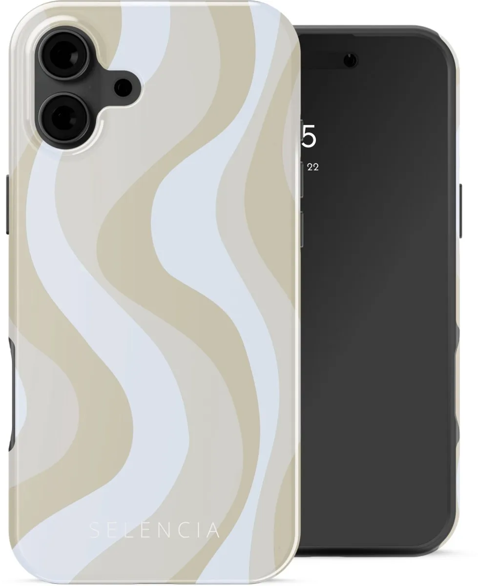 Selencia Hoesje iPhone 16 Desert Waves Beige