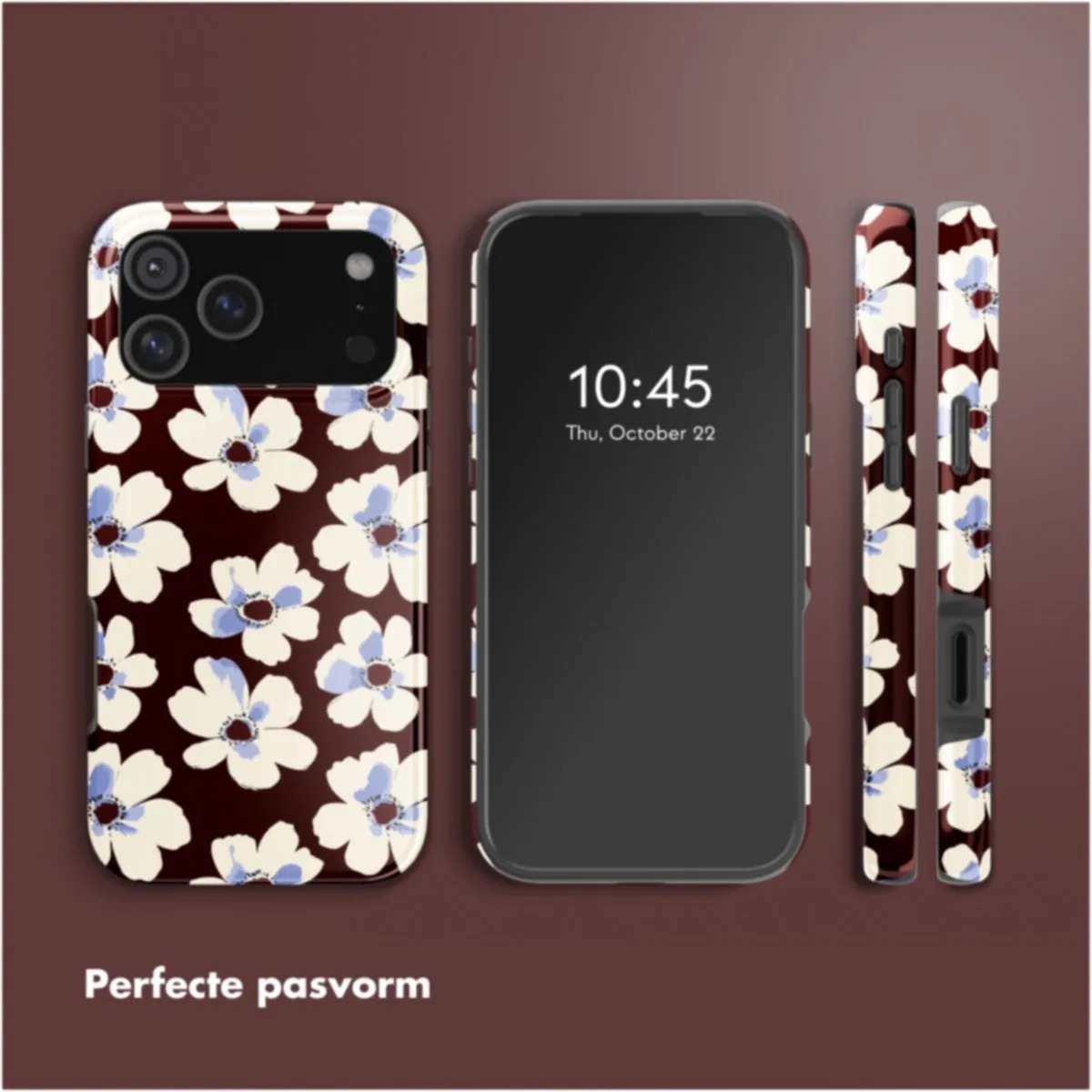 Selencia Hoesje iPhone 17 Pro Max - Choco Flower Pop - MagSafe - afbeelding 6 van 6