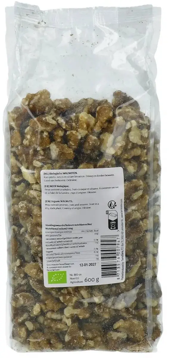 Terrasana Walnoten Biologisch 600g