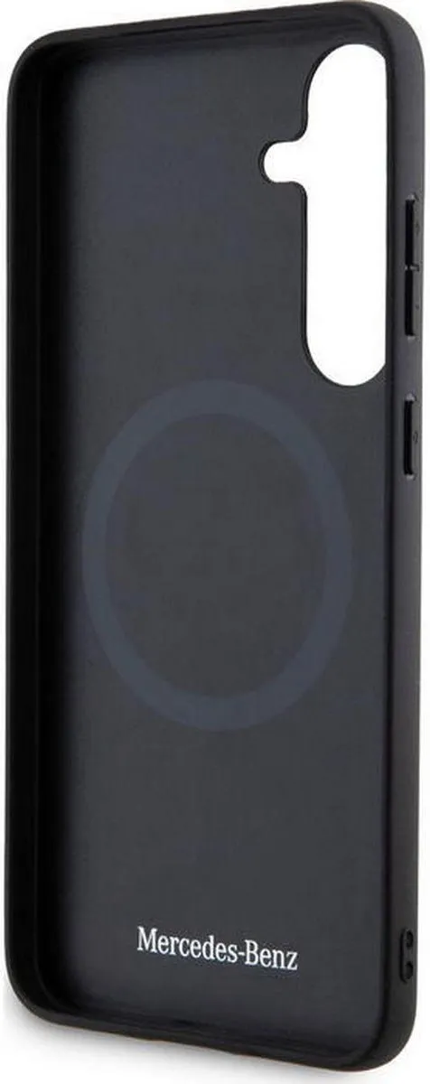 Mercedes-Benz Debossed Line Hoesje S24 Plus - Zwart