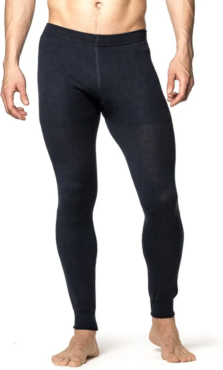 Woolpower Long John 200 merino ondergoed zwart Maat L