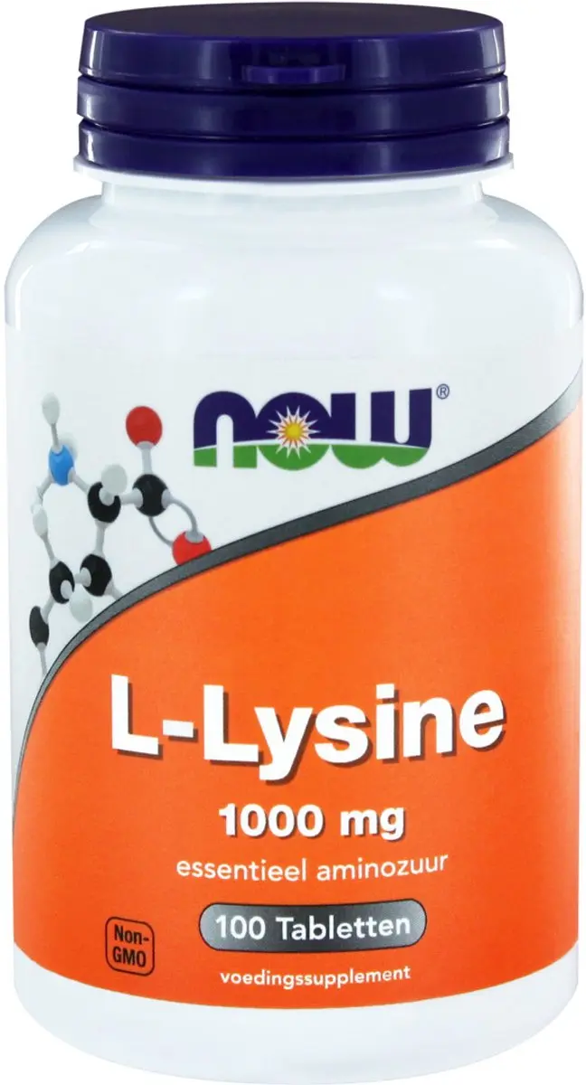 Now Foods L-Lysine 1000mg - 100 Tabletten - afbeelding 2 van 5