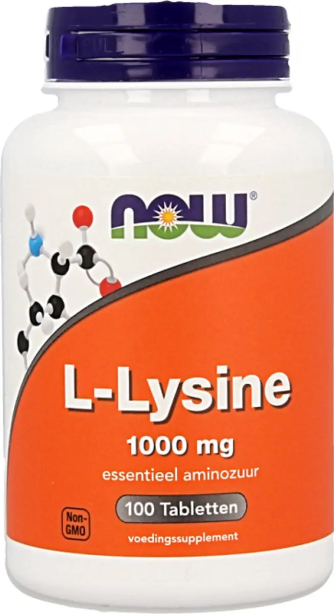 Now Foods L-Lysine 1000mg - 100 Tabletten - afbeelding 5 van 5