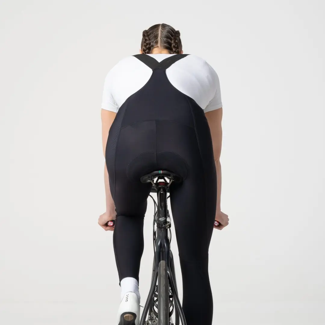 AGU Comfort Plus Bibtight Dames Fietsbroek - Winddicht Zwart L - afbeelding 5 van 6