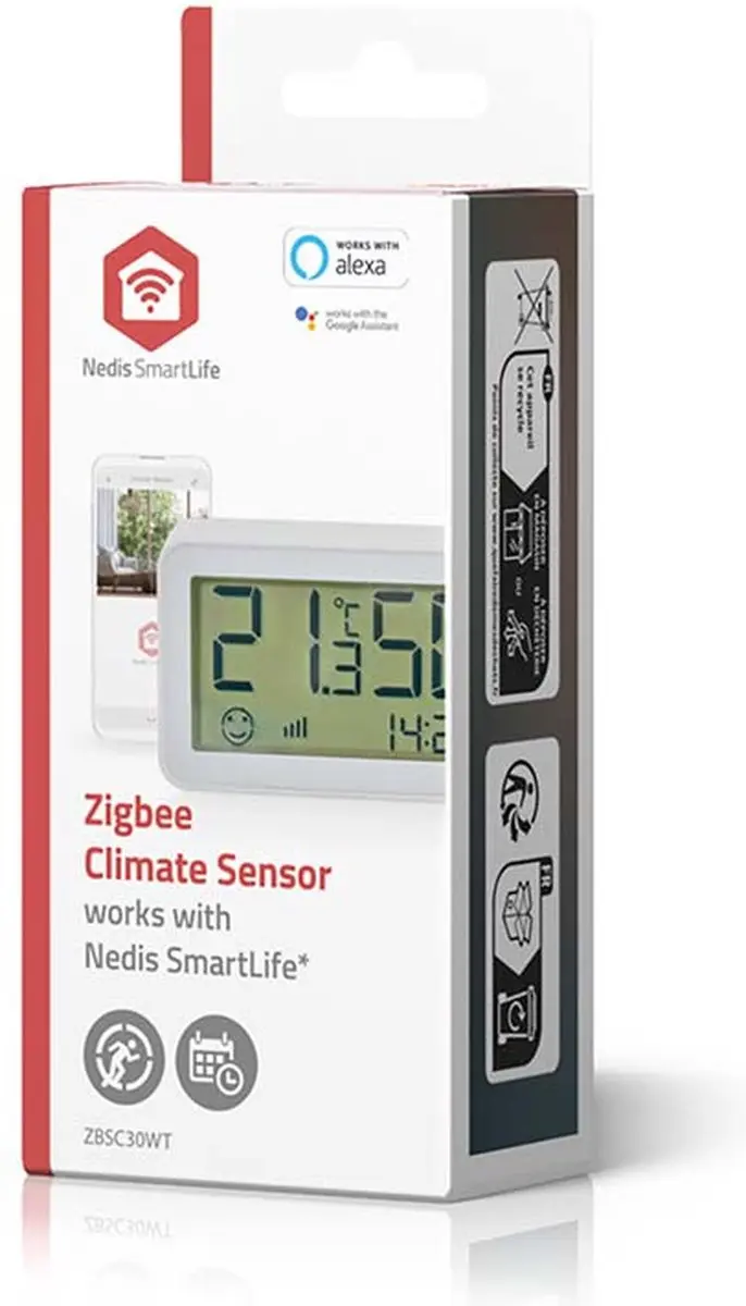 Nedis SmartLife Klimaatsensor Zigbee 3.0 - Wit - afbeelding 4 van 6