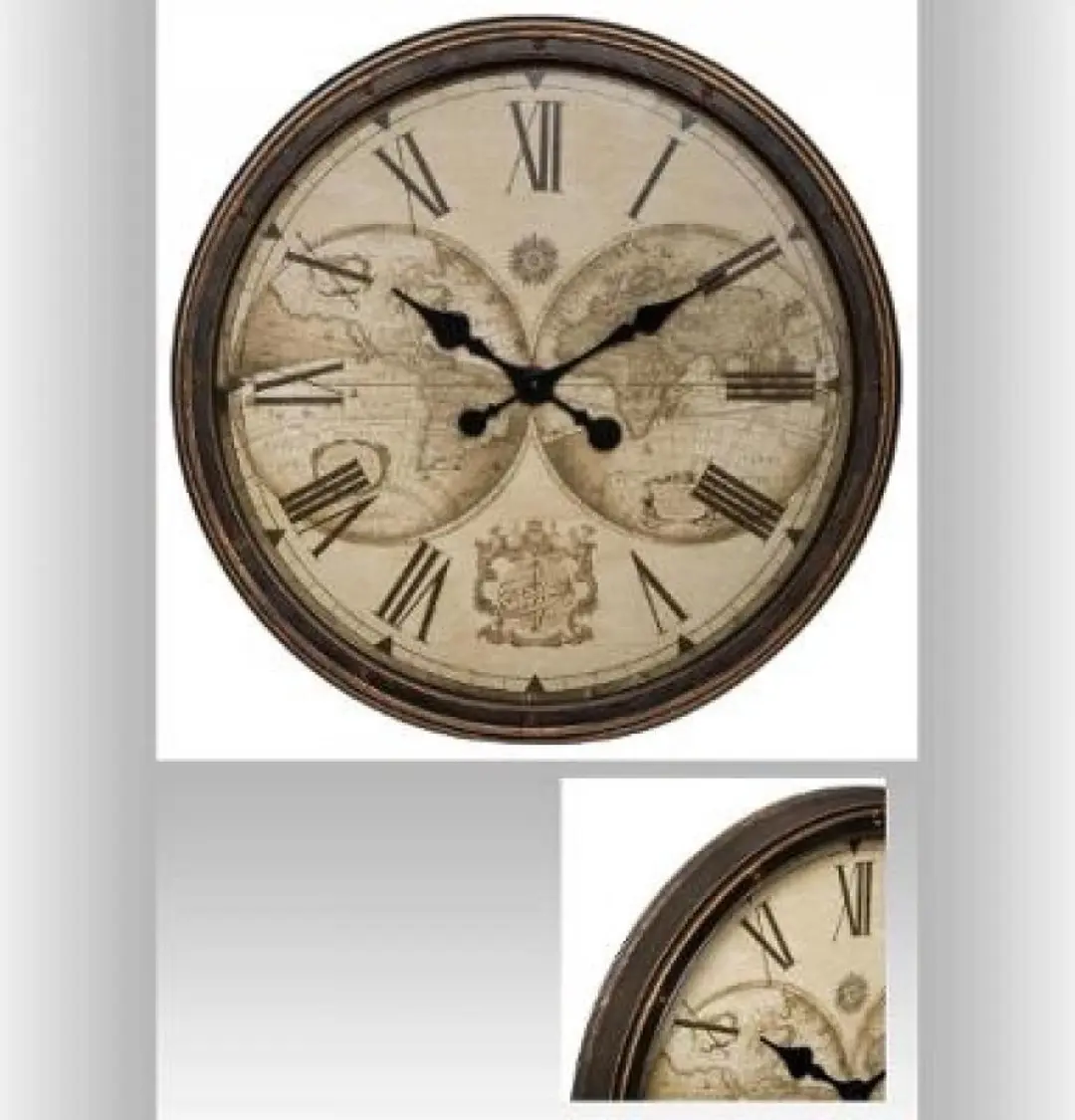 Konges Sløjd Wereldklok Dia 51cm - Zwart - afbeelding 5 van 6