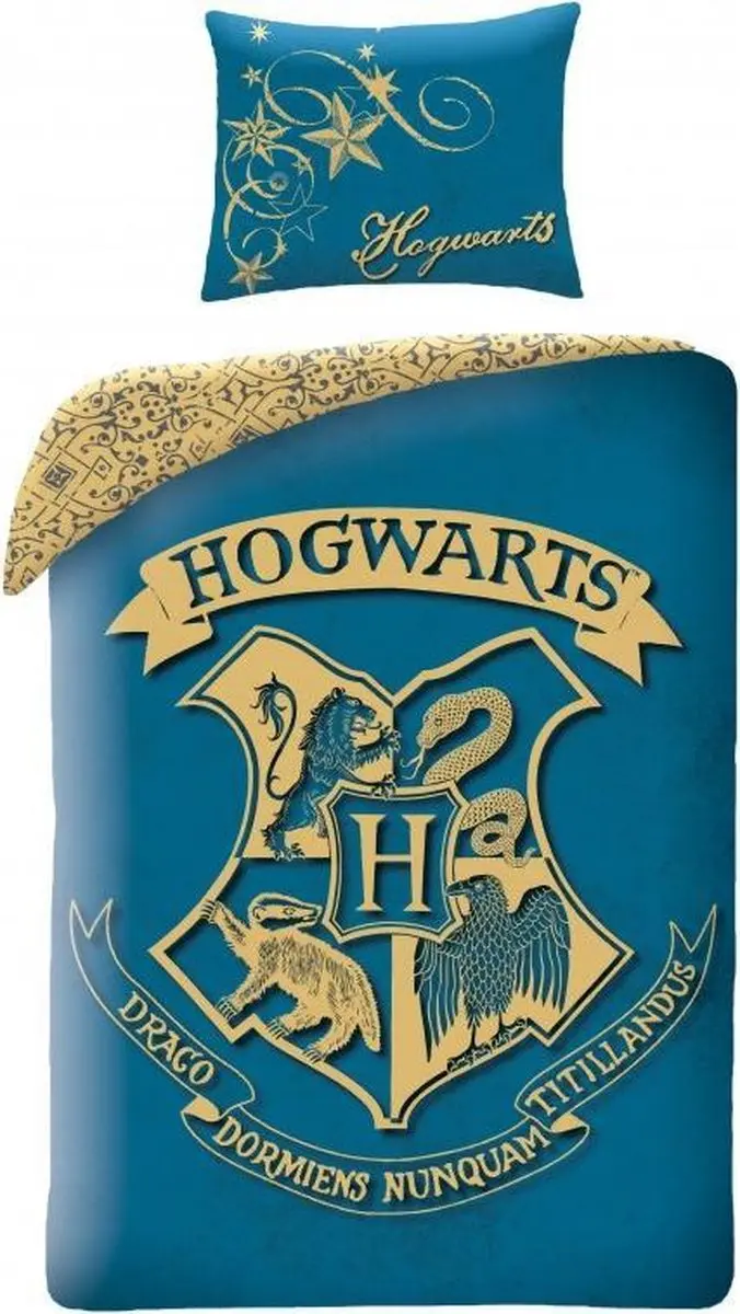 Harry Potter dekbedovertrek blauw