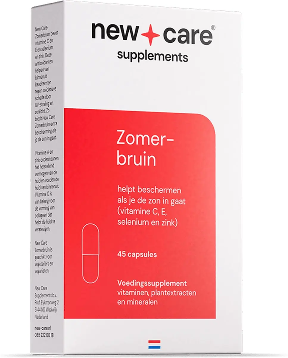 New Care Zomerbruin Zonbescherming 45 Capsules