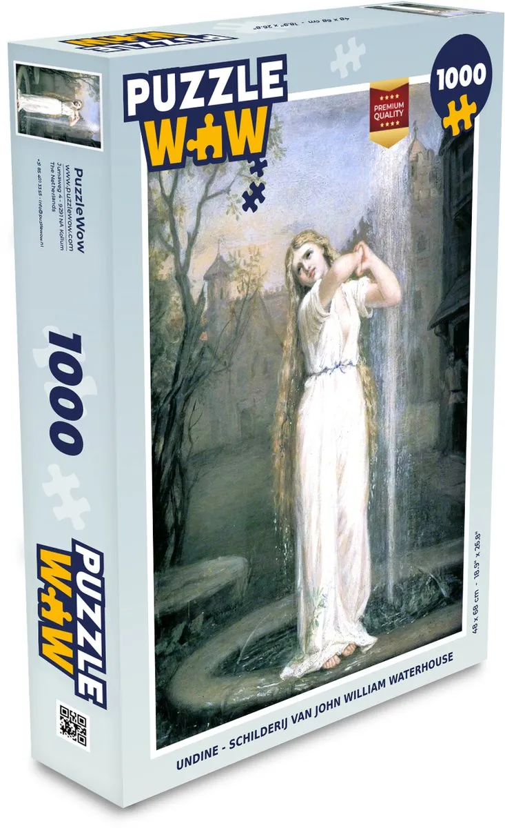 PuzzleWow Undine Legpuzzel 1000 Stuks - Multicolor