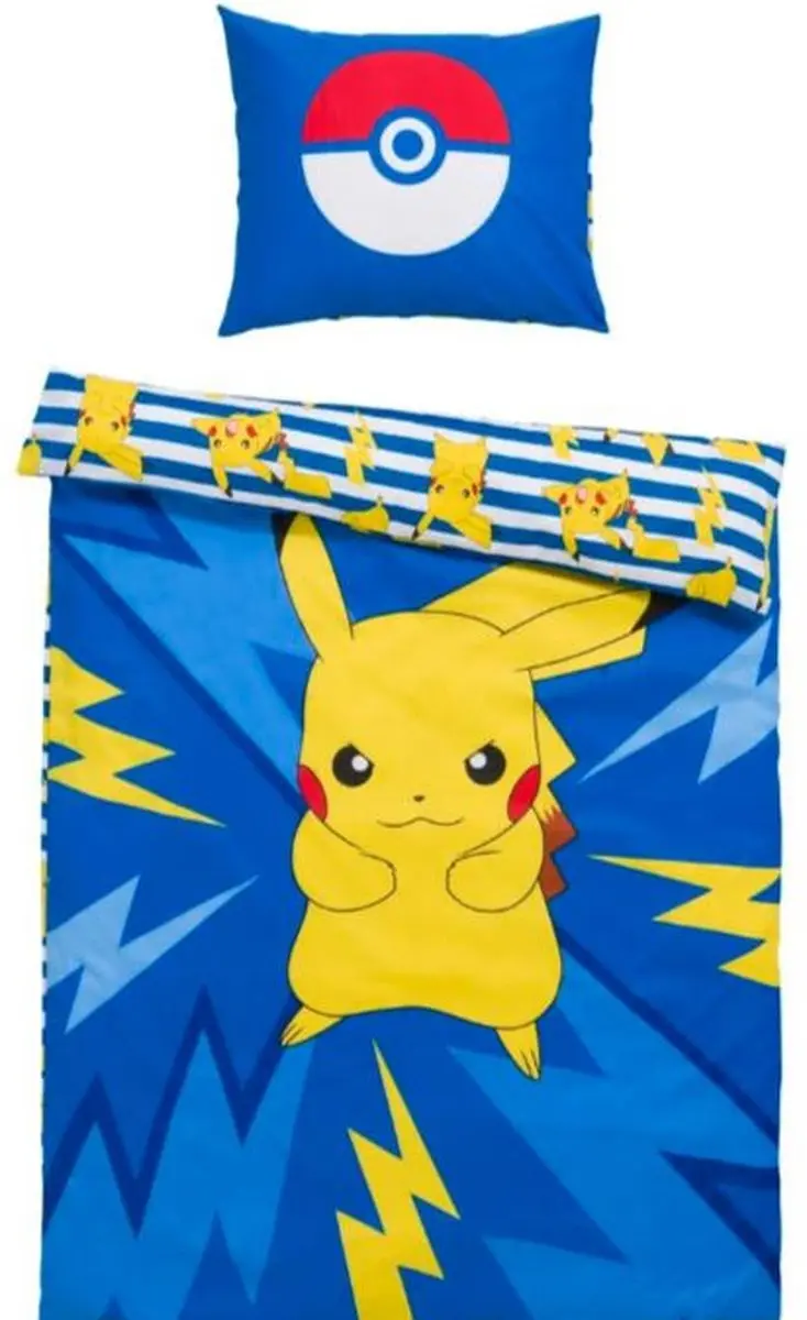 Pokemon dubbelzijdig bedrukt Dekbedovertrek 140x200 cm kussen 60x70 cm