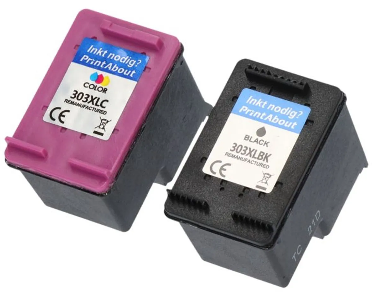 PrintAbout HP 303 Voordeelbundel - 4 Cartridges - 1.950 Pagina's