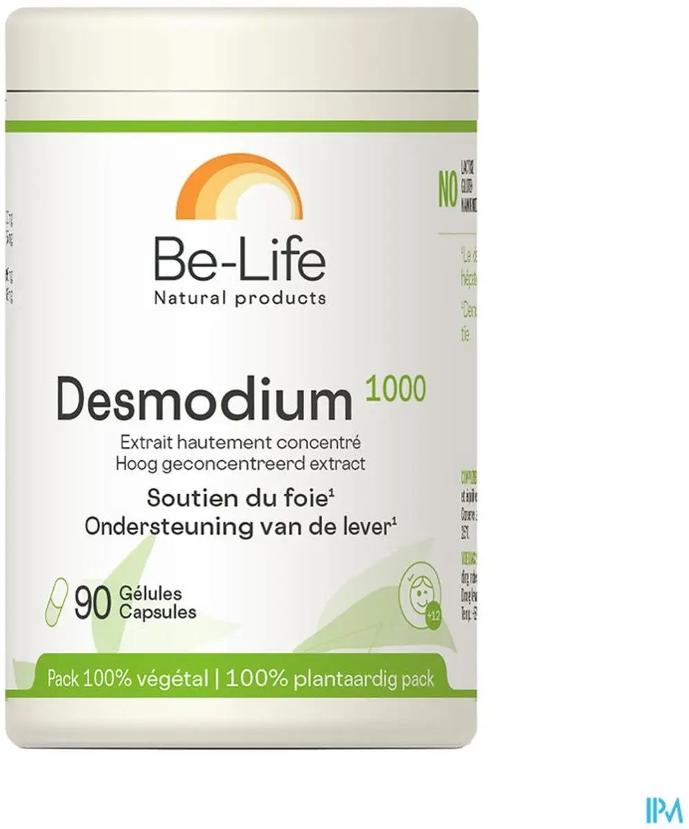 Be-Life Desmodium 1000 90 Softgels - afbeelding 4 van 6