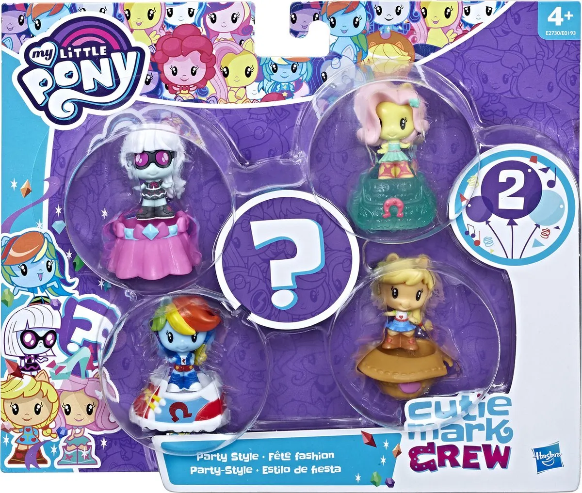 Hasbro My Little Pony Cutie Mark Crew Party Style - 5-delig Multicolor