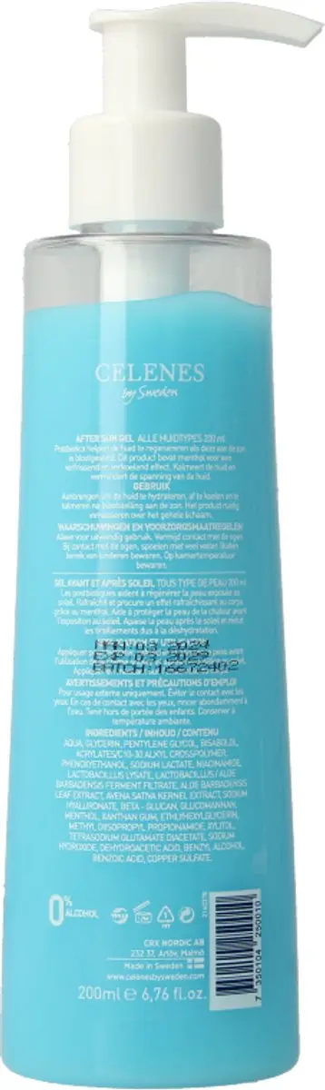 Celenes Herbal Pre-After Sun Gel 200ml