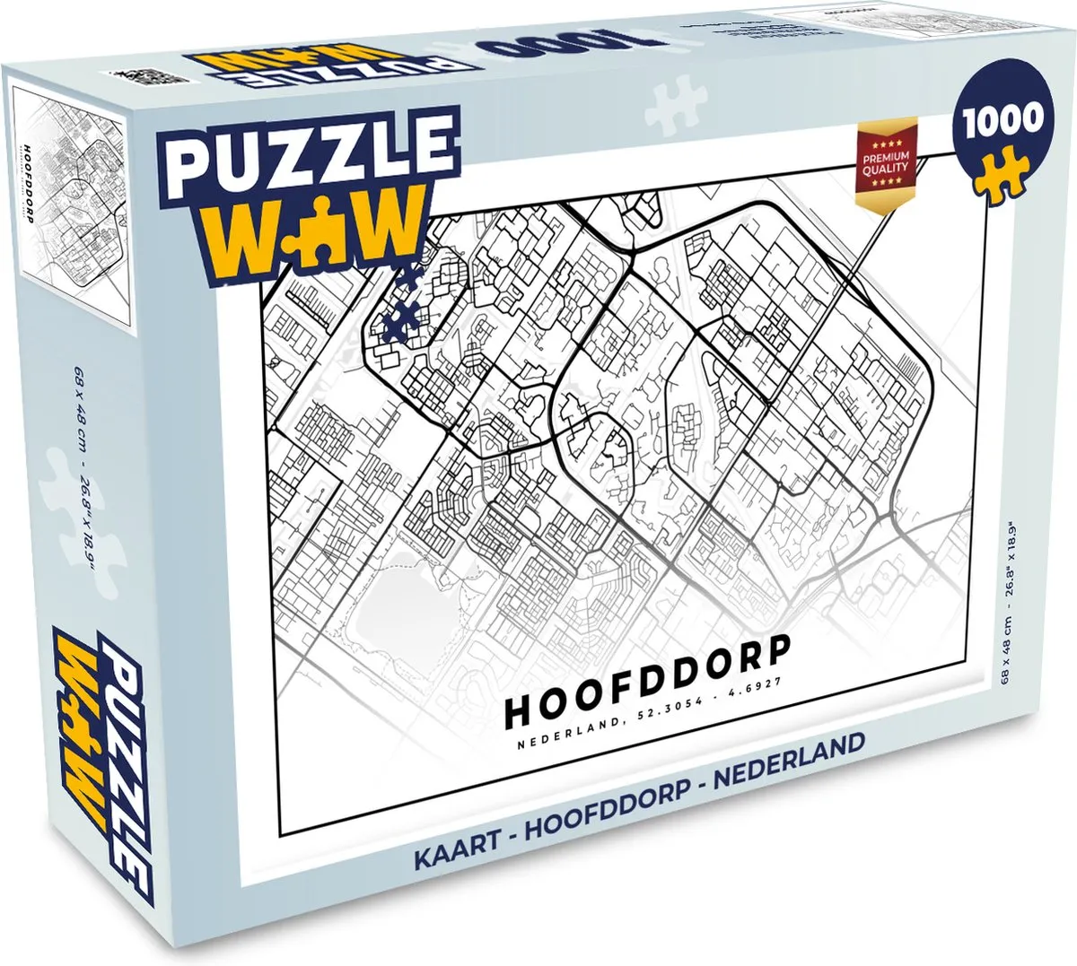 PuzzleWow Legpuzzel 1000 Stuks - Multicolor