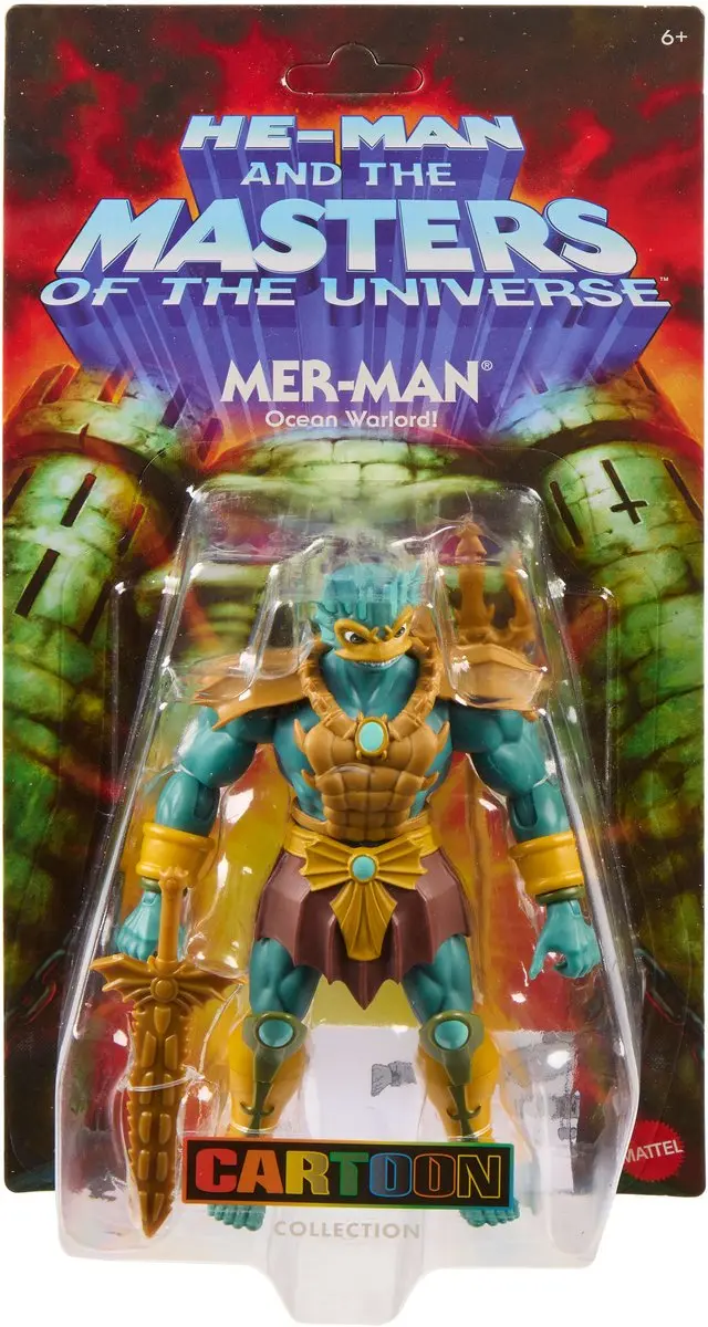 Mattel Masters of the Universe Origins Mer-Man Action Figuur - MATTJHK02 - Multi - afbeelding 4 van 6