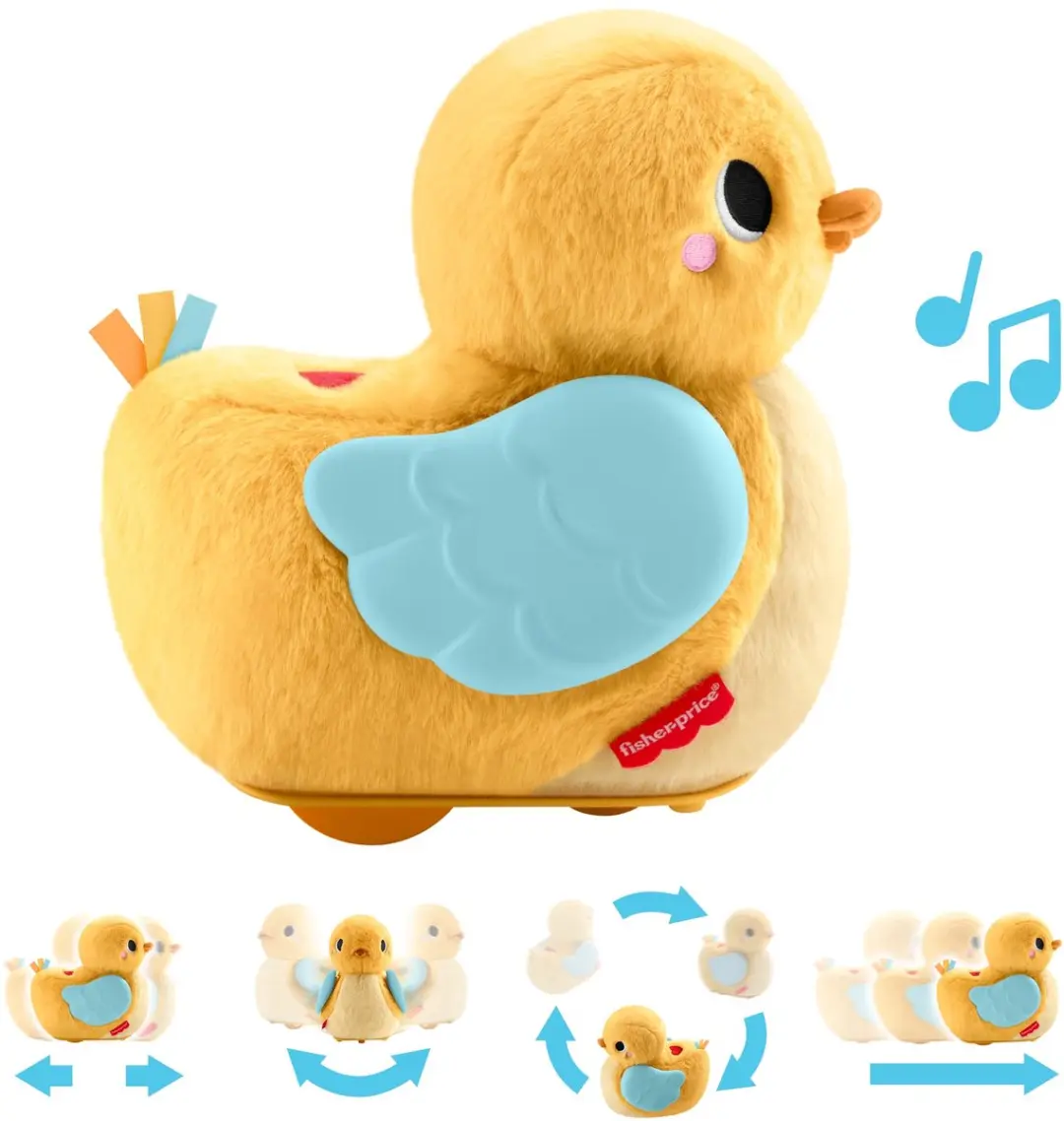 Fisher-Price 4-in-1 Knuffel en Kruip Eend
