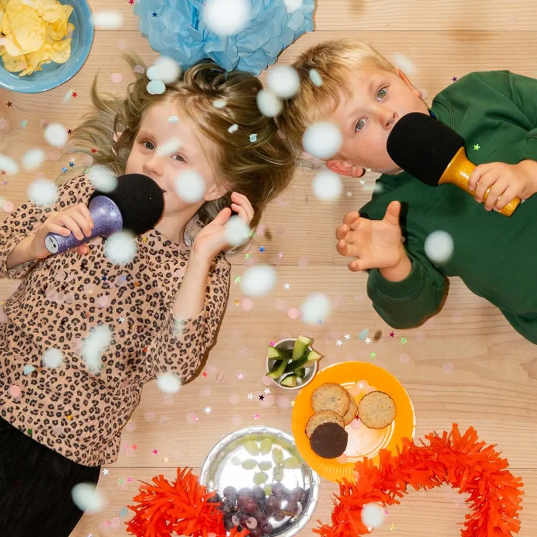 Konges Sløjd Lalarma Glitter Microfoon - Paars - afbeelding 4 van 6