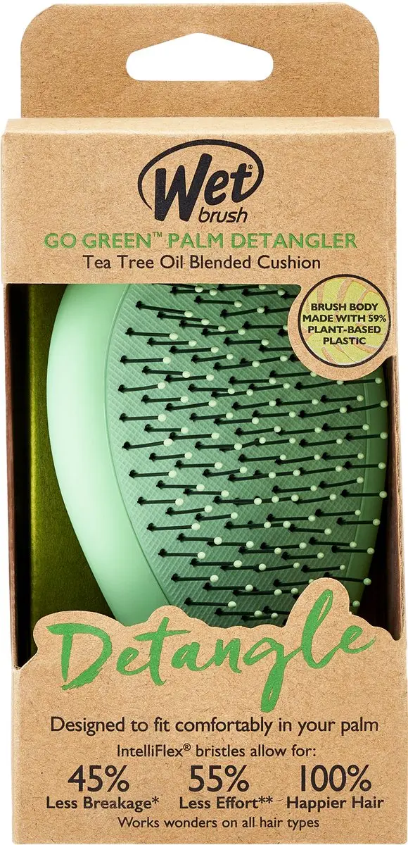 The Wet Brush Go Green Palm Detangler - Tea Tree Oil