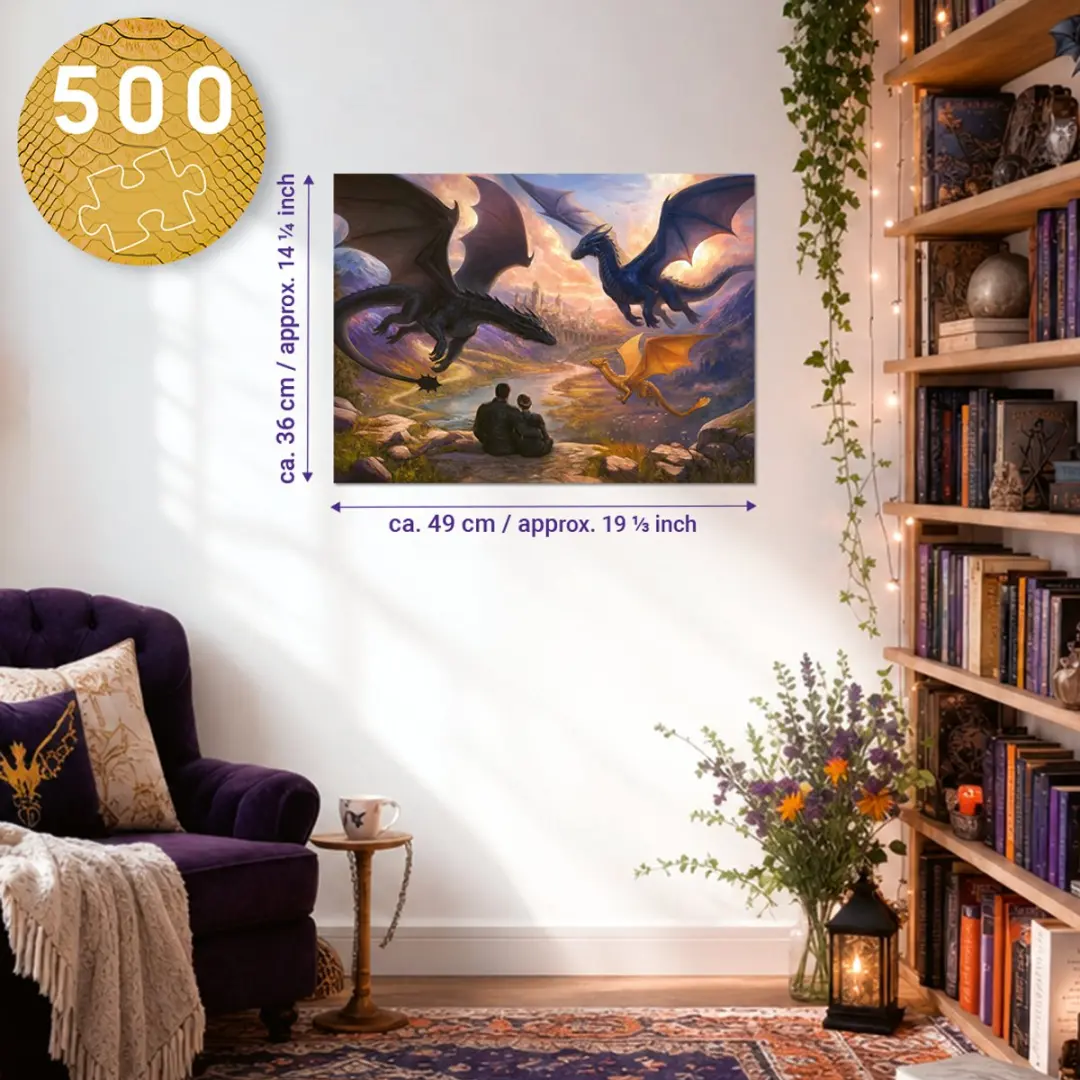 Ravensburger Fourth Wing Legpuzzel 500 Stukjes - afbeelding 5 van 6