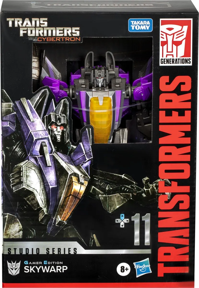 Transformers Studio Series Skywarp Gamer Edition Actiefiguur 16cm - Multi