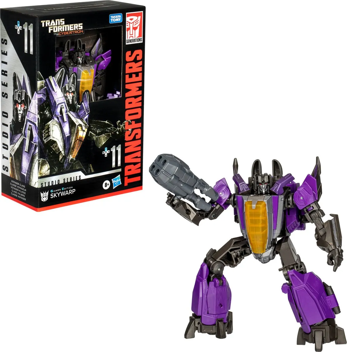 Transformers Studio Series Skywarp Gamer Edition Actiefiguur 16cm