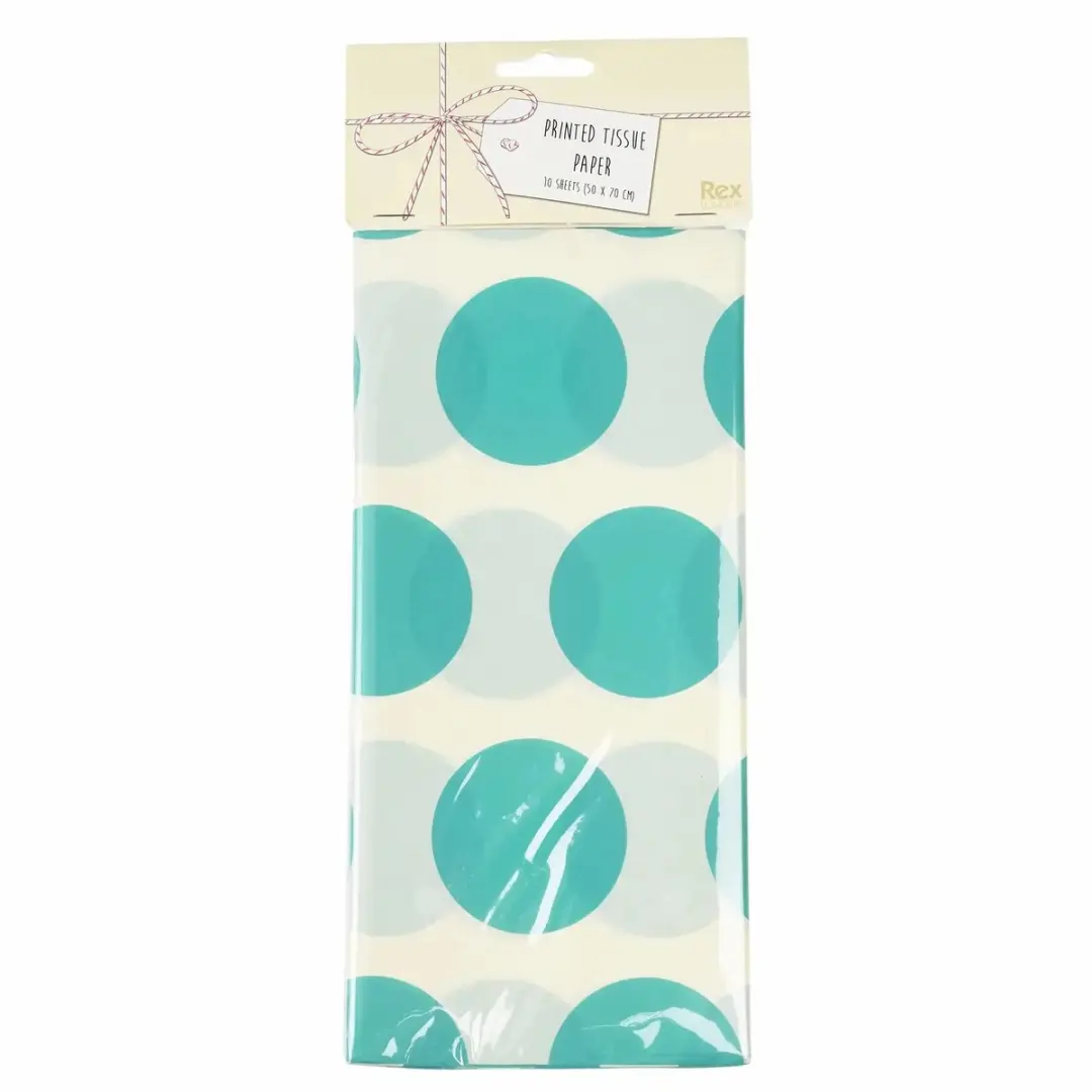 Rex London Spotlight Zijdepapier - 10 Stuks - Wit/Groen