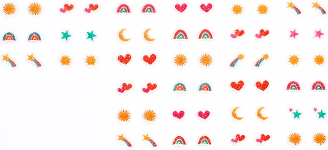 Rex London Cosmic Love Plakoorbellen - 30 Stuks - Divers