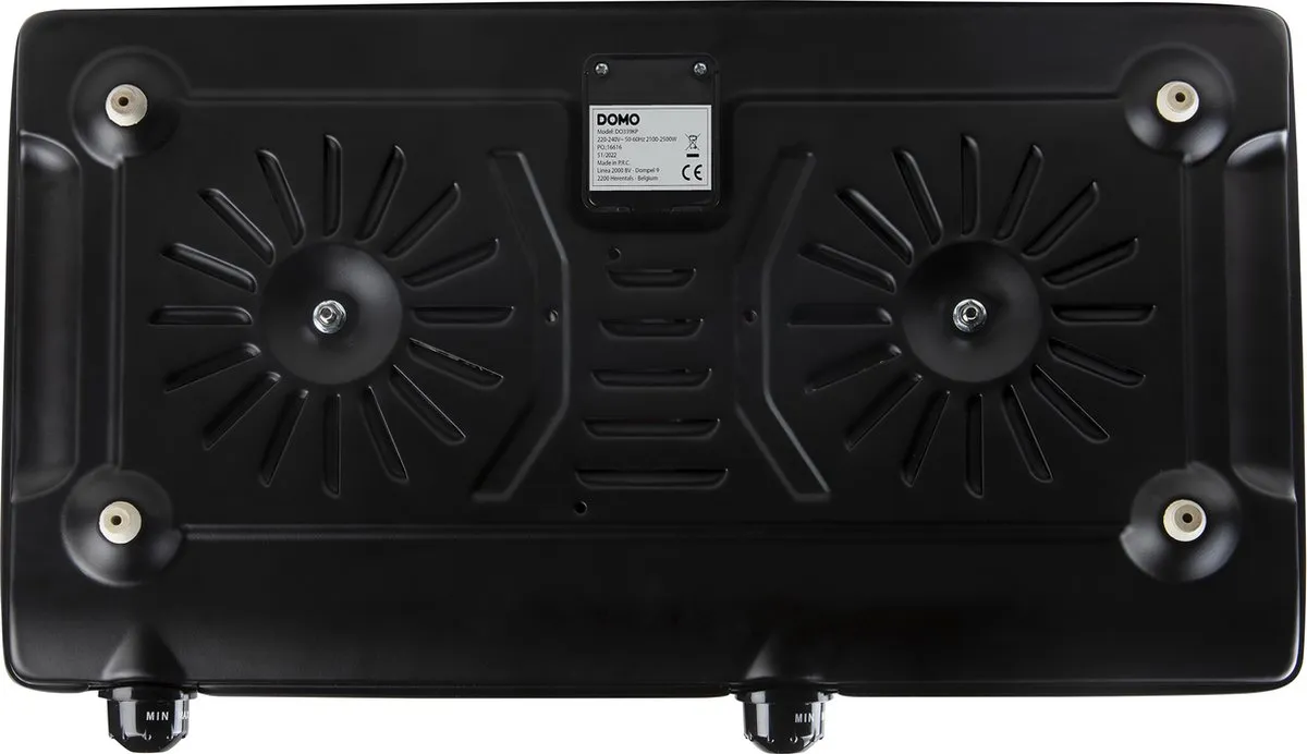 Domo DO339KP Keramische Kookplaat 2 Pits - 2500W - Zwart - afbeelding 6 van 6
