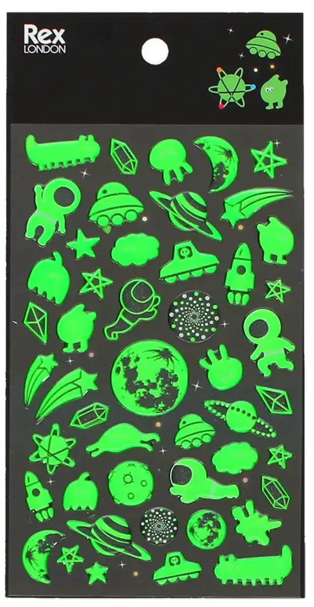 Rex London 3D-stickers Space